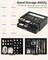 ewelry Box with Clear Lid Functional Leather Jewelry Storage Organizer Case 2 Drawers for Women Girls Necklace Ring Bracelet Earring